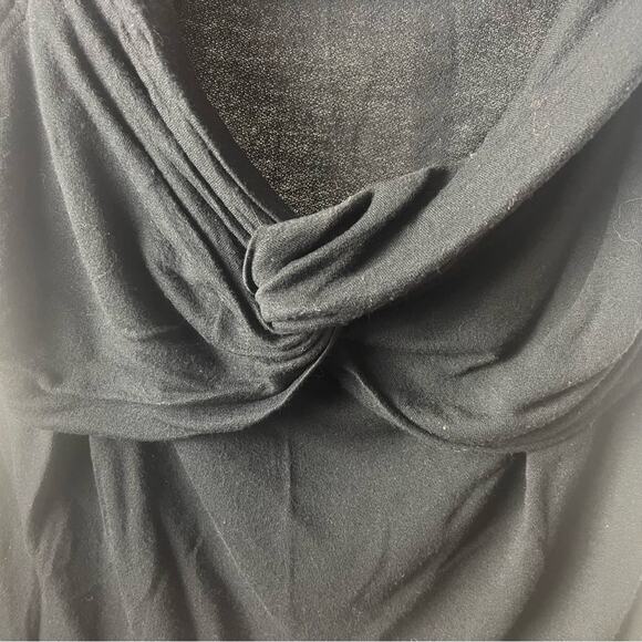 The Work Shop Off Shoulder Deep-V Twist Top, Black, Date, Cocktails, Parties, L - Picture 8 of 8